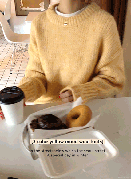 슬로피 knit (wool 30%)