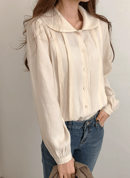핀턱더블 blouse