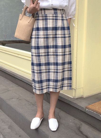 페디체크 skirt (linen 10%)