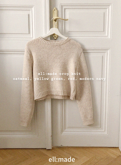 [another leeds] 썸모어크롭 knit (wool 60%)